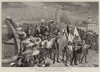 The Royal Fetes at Florence, Italy by Robert Barnes